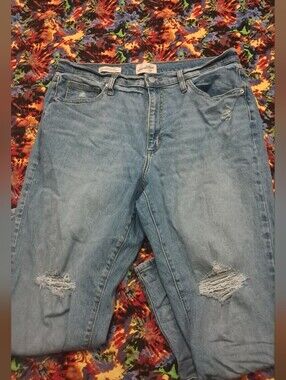 Universal Thread High Rise 90s Slim Distressed Jeans